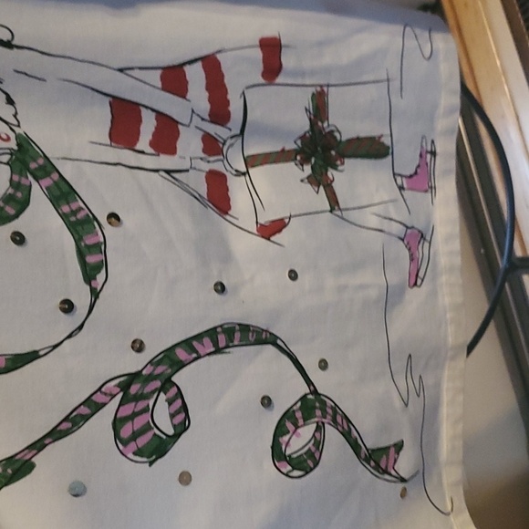 Ruby Rd. Long Sleeve Holiday Skater with Bag Graphic Long Sleeve Sz. L Top Tunic - Picture 4 of 10